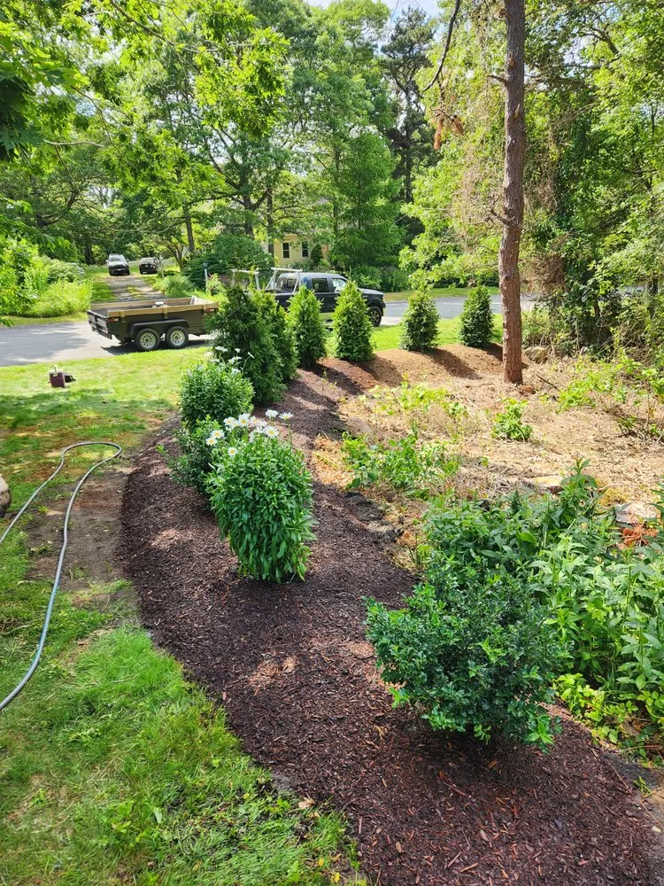 Reliable lawn mowing service for homes in Harwich, MA by M R Eldredge Landscaping