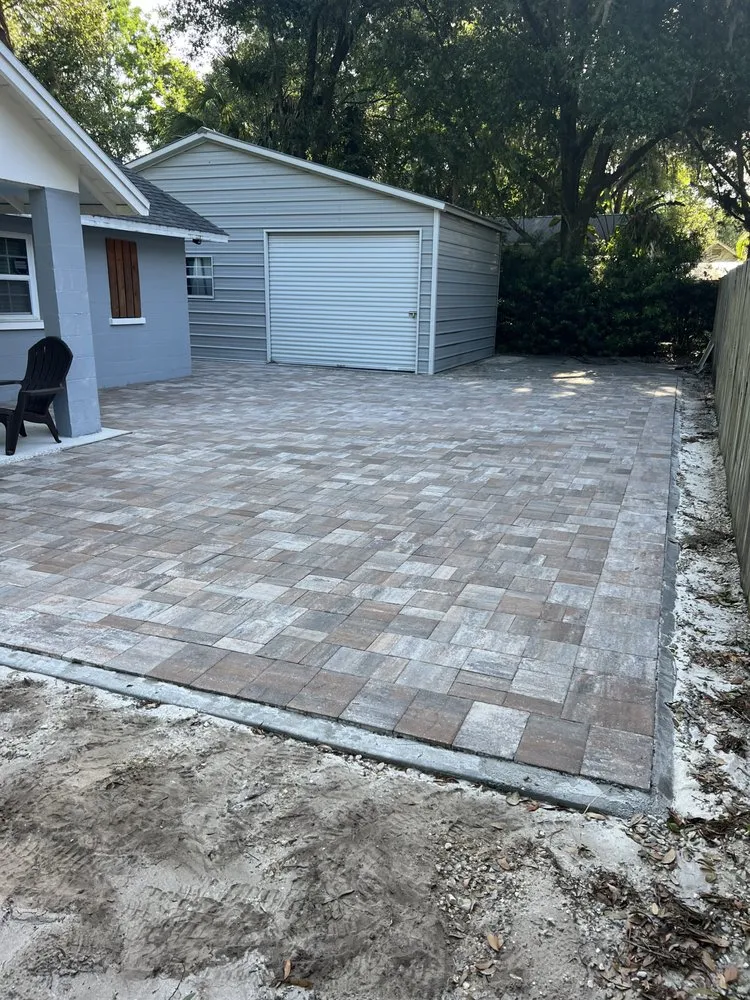 Professional garden landscaping for residential properties in The Villages, FL by M Solid Construction