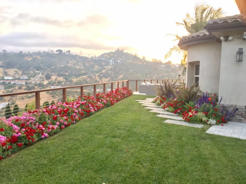 Trusted residential landscaping for year-round maintenance in Los Angeles, CA by M Squared Landscapes