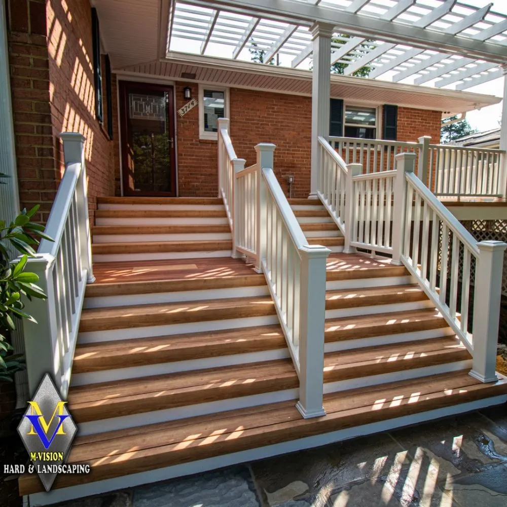 Affordable landscape installation for residential properties in Lanham, MD by M-Vision Hard And Landscaping