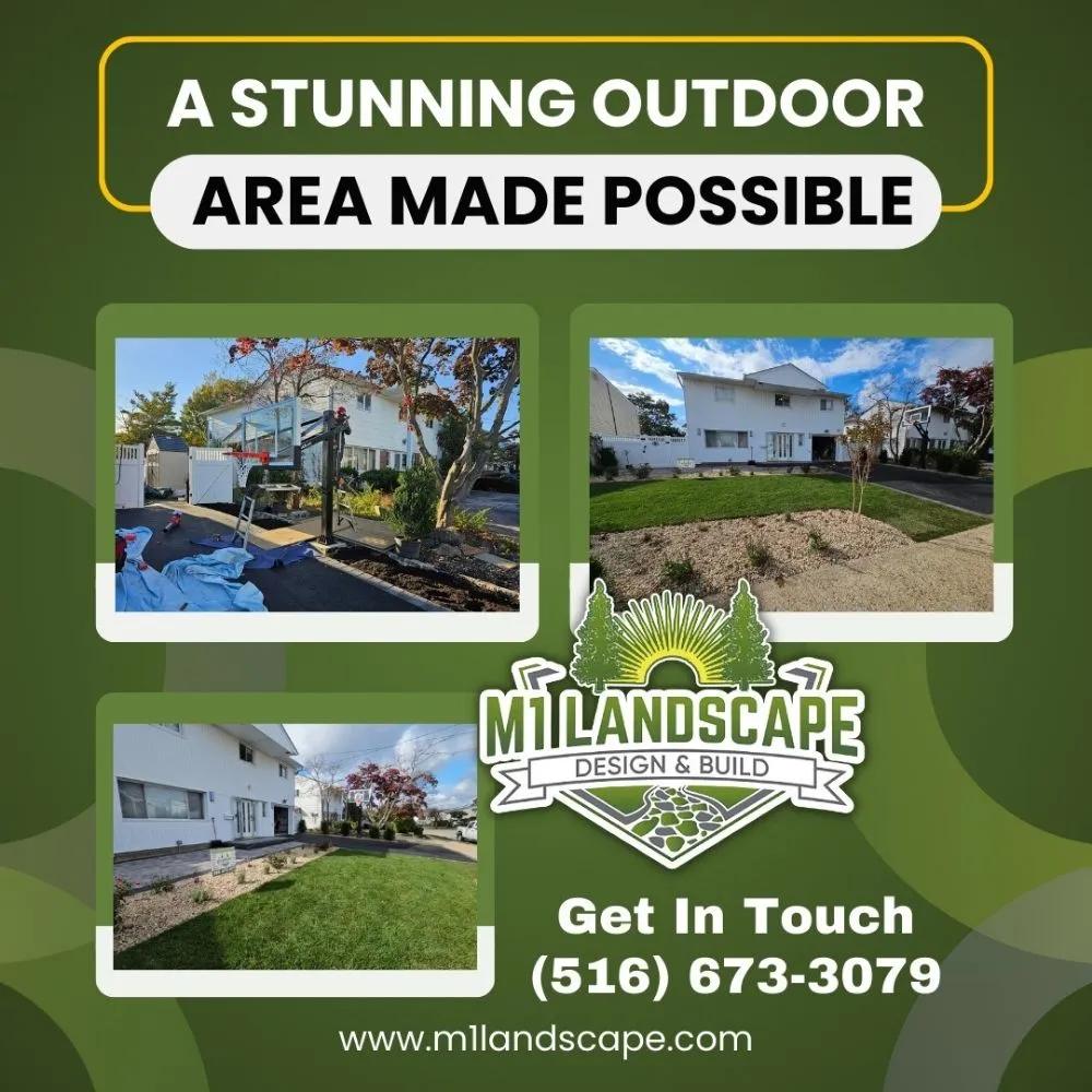 Custom yard cleanup service in Freeport, NY - M1 Landscape Design & Build