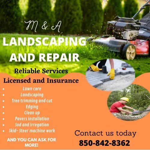 Custom lawn care service with custom design across Niceville, FL - M&A Landscaping