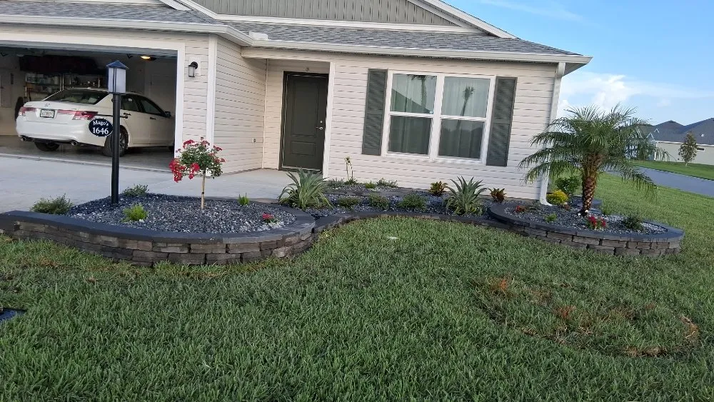 Affordable landscape installation for homes in The Villages, FL by Ma Landscaping