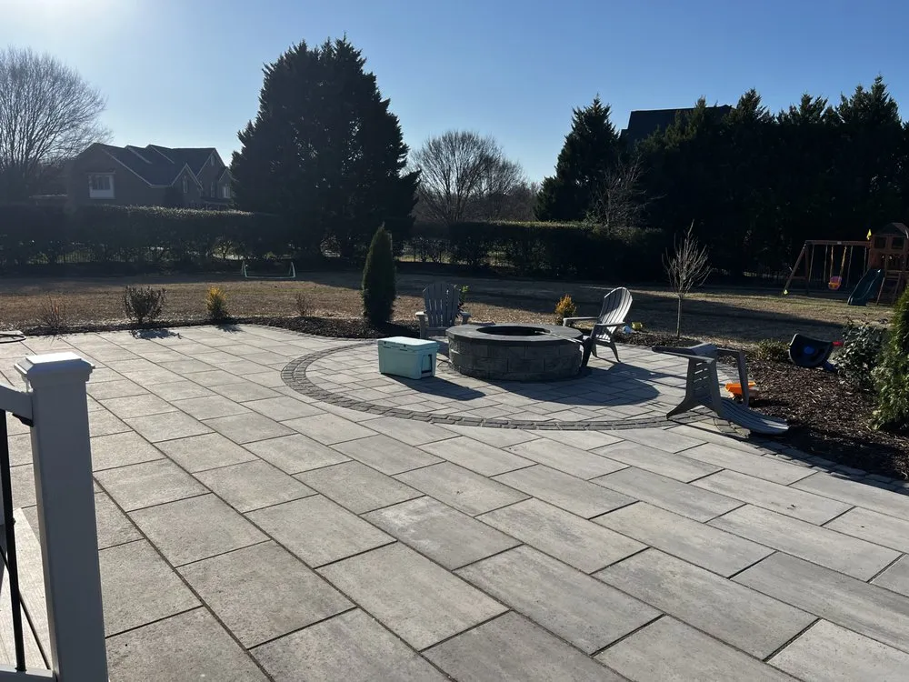 Custom landscape installation for year-round maintenance in Waxhaw, NC by Ma Outdoor Services
