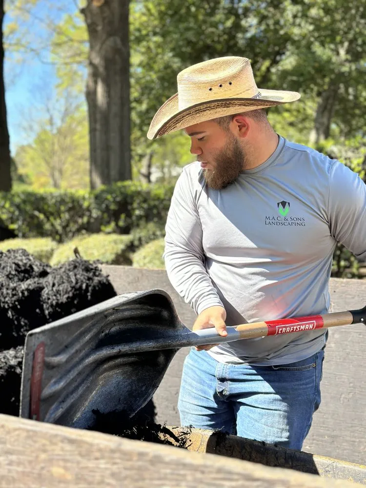 Custom yard maintenance with custom design in Greer, SC by MAC & Sons Landscaping