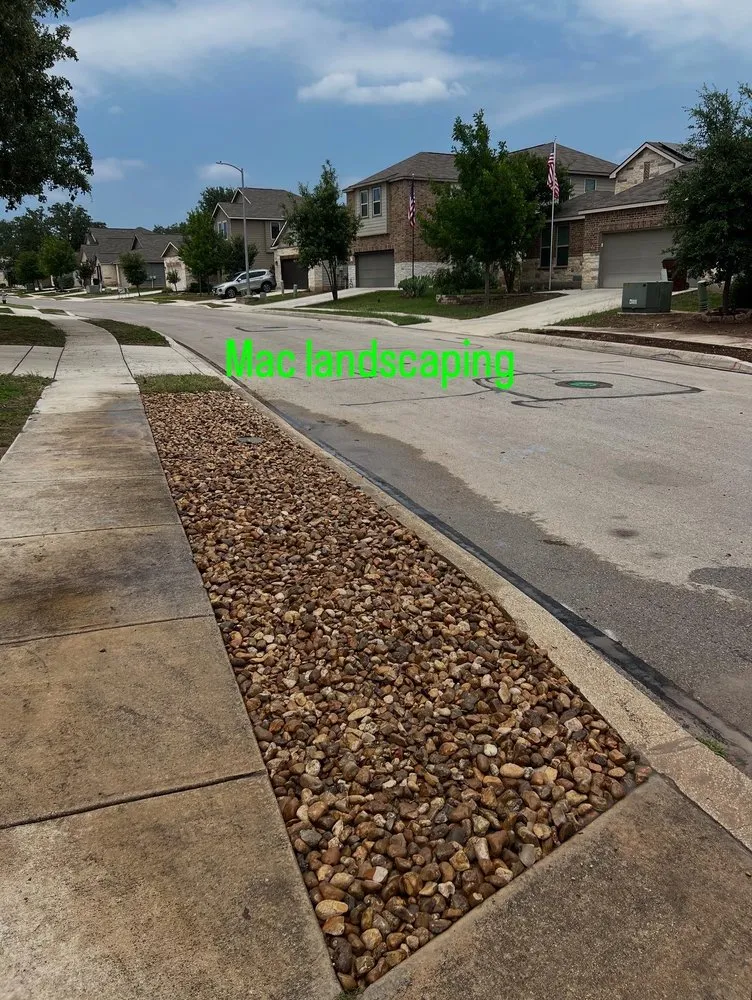 Local landscape installation with custom design in San Antonio, TX by Mac Landscaping