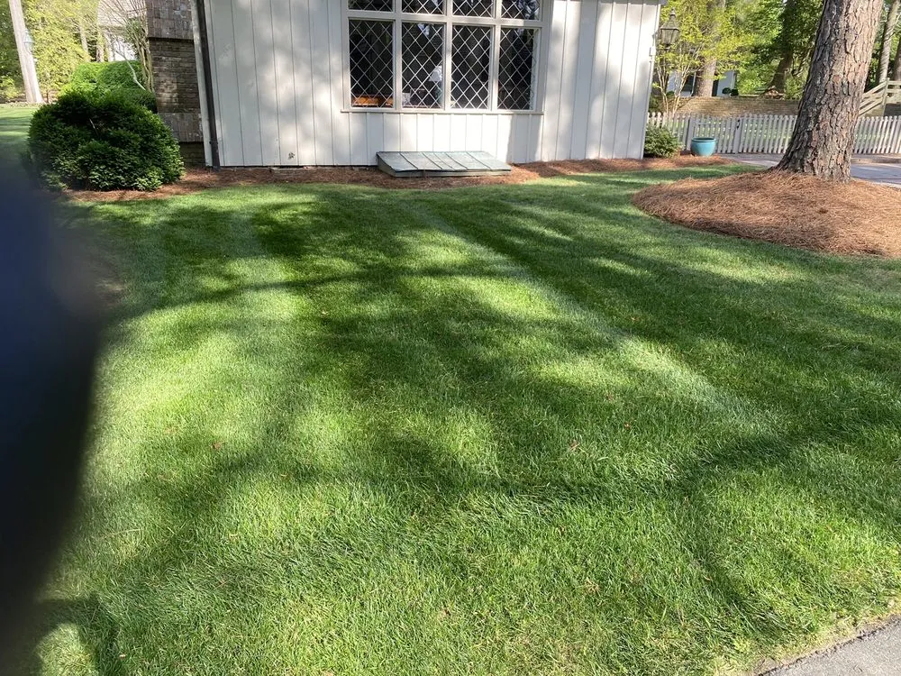 Professional landscape installation for year-round maintenance in Nashville, NC by Mac Lawn Care Services