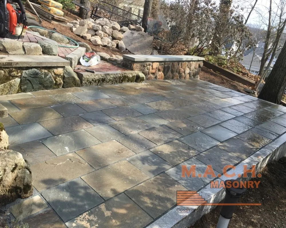 Custom landscape design in Lynn, MA by MACH Masonry & Landscaping