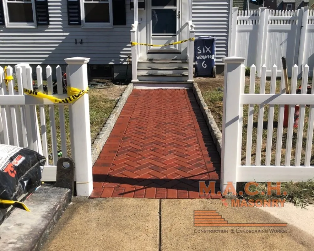 Custom garden landscaping for year-round maintenance in Lynn, MA by MACH Masonry & Landscaping