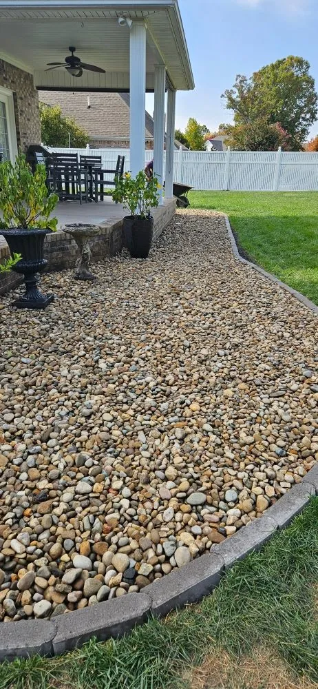 Affordable garden landscaping with custom design across Boaz, KY - Machaen's Lawn Services