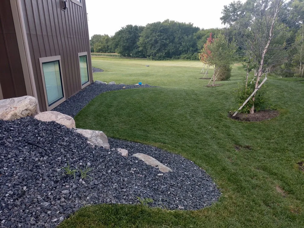 Custom landscape design in Lincoln, NE by Machine Mowers