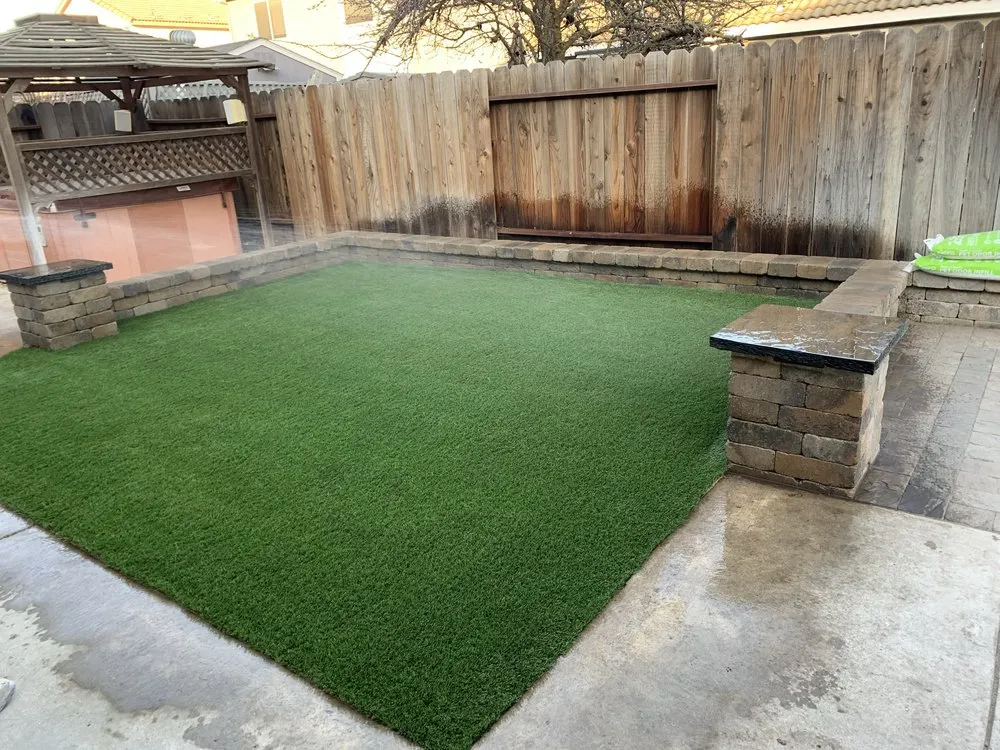 Custom landscape installation near you in Ceres, CA by Macias Landscaping & Paving