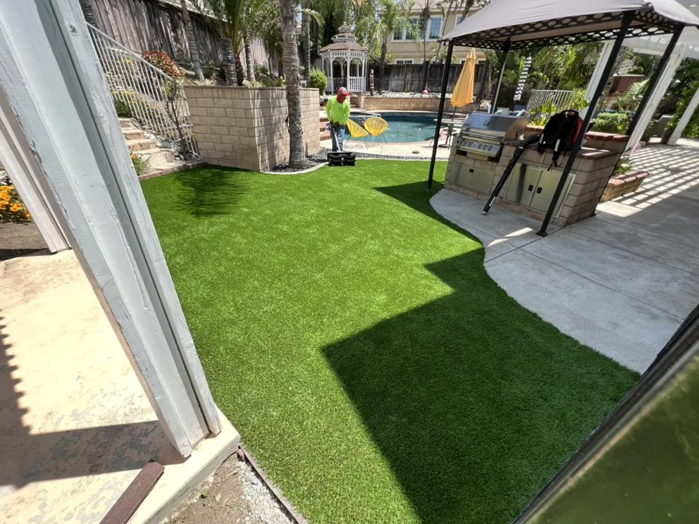 Reliable lawn mowing service with custom design across Hesperia, CA - Macias Landscaping