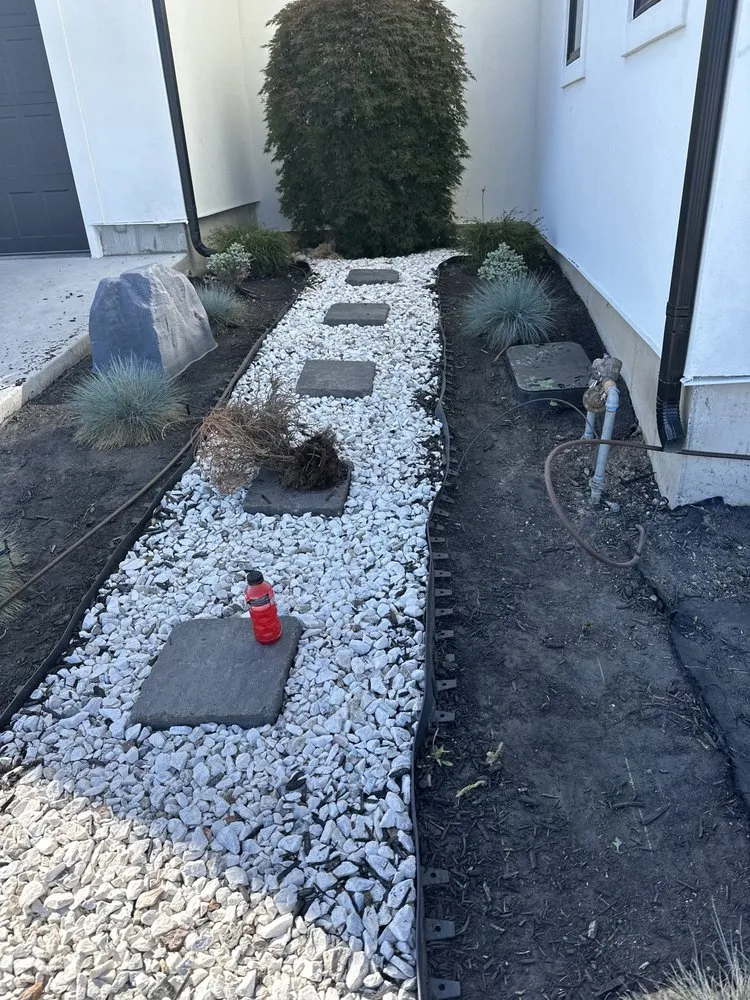Professional garden landscaping for beautiful yards in Nibley, UT by Maciel Lawn Care