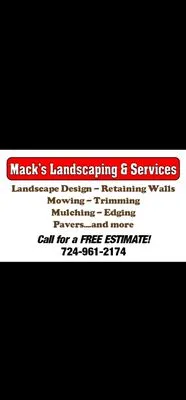 Macks Landscaping & Services Logo