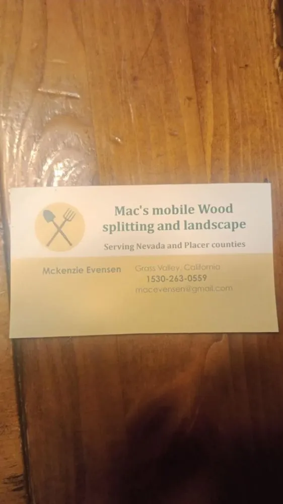 Reliable yard cleanup service for homes in Nevada City, CA by Mac's Mobile Wood Splitting and Landscape