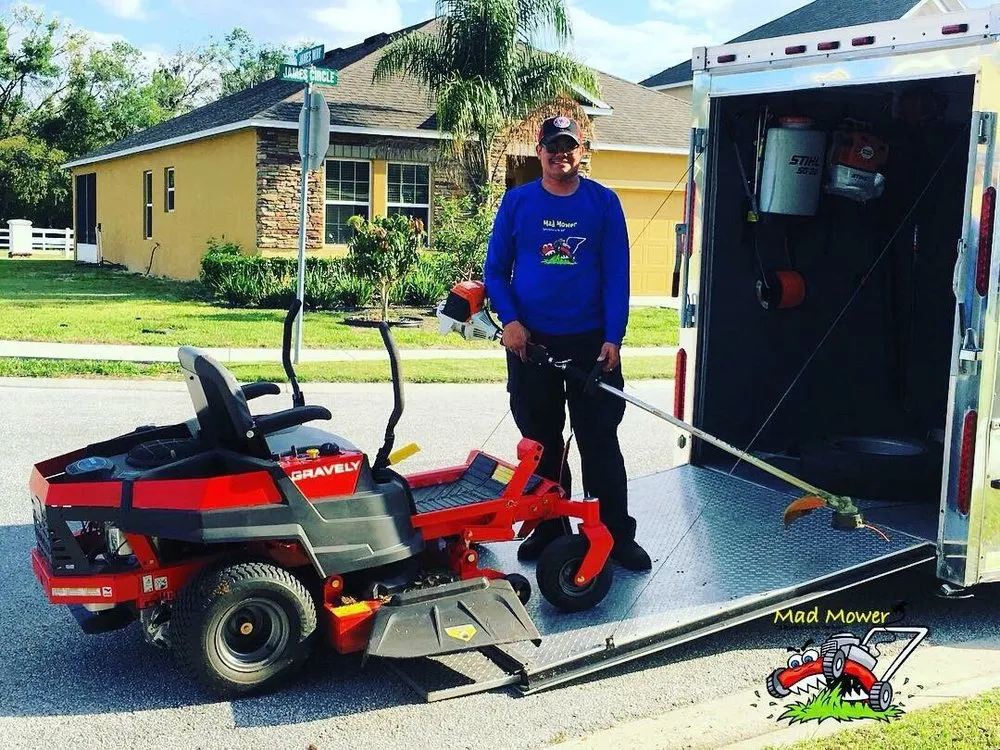 Local garden landscaping with custom design across Lake Alfred, FL - Mad Mower Lawn Care Services