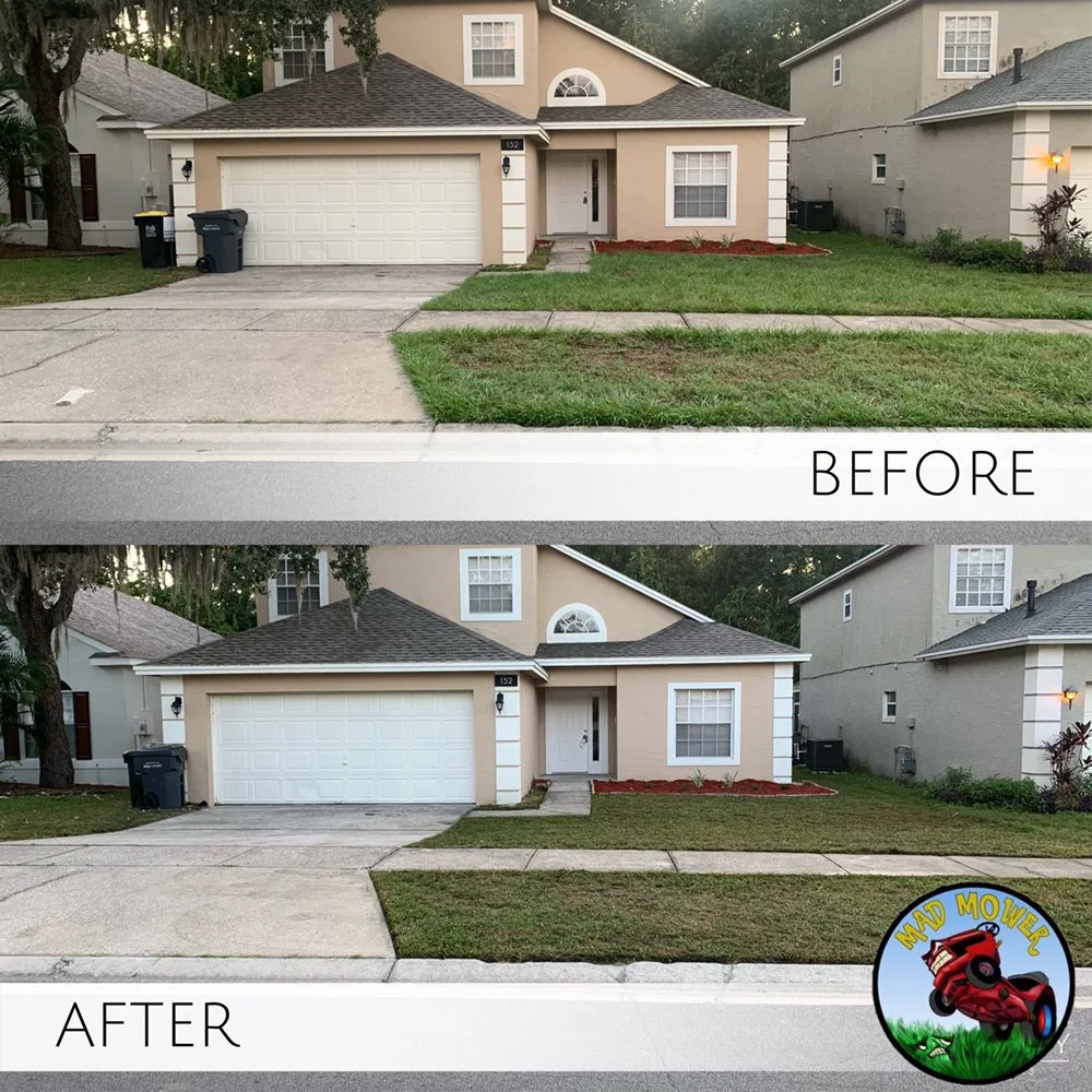 Top-rated outdoor landscaping with custom design in Lake Alfred, FL by Mad Mower Lawn Care Services
