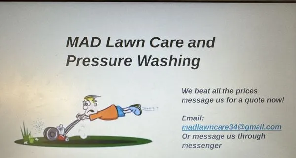 MAD Mowing And Pressure Washing Logo