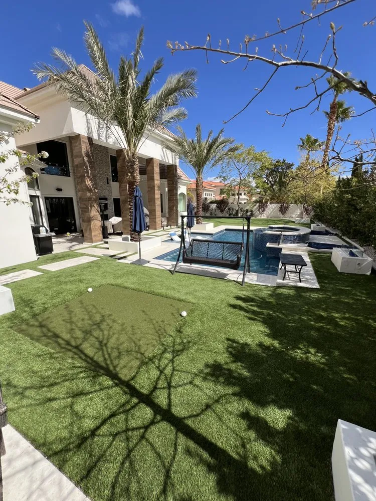 Affordable lawn care service with custom design in Las vegas, NV by Mad Turf Installations