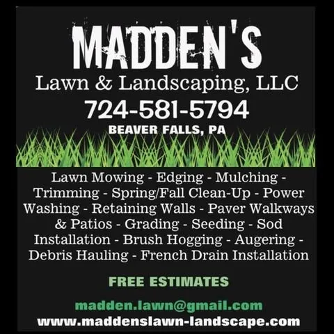 Reliable lawn care service in Beaver Falls, PA by Madden’s Lawn & Landscaping