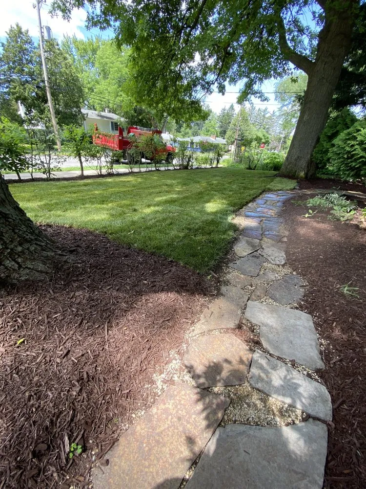 Reliable lawn mowing service for outdoor upgrades in Oregon, WI by Madison Daniel's Landscaping