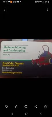 Madman Mowing Logo