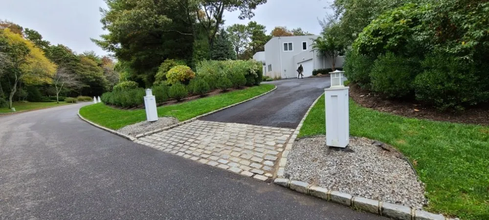 Custom landscape installation in Riverhead, NY - Madrid Landscaping Services