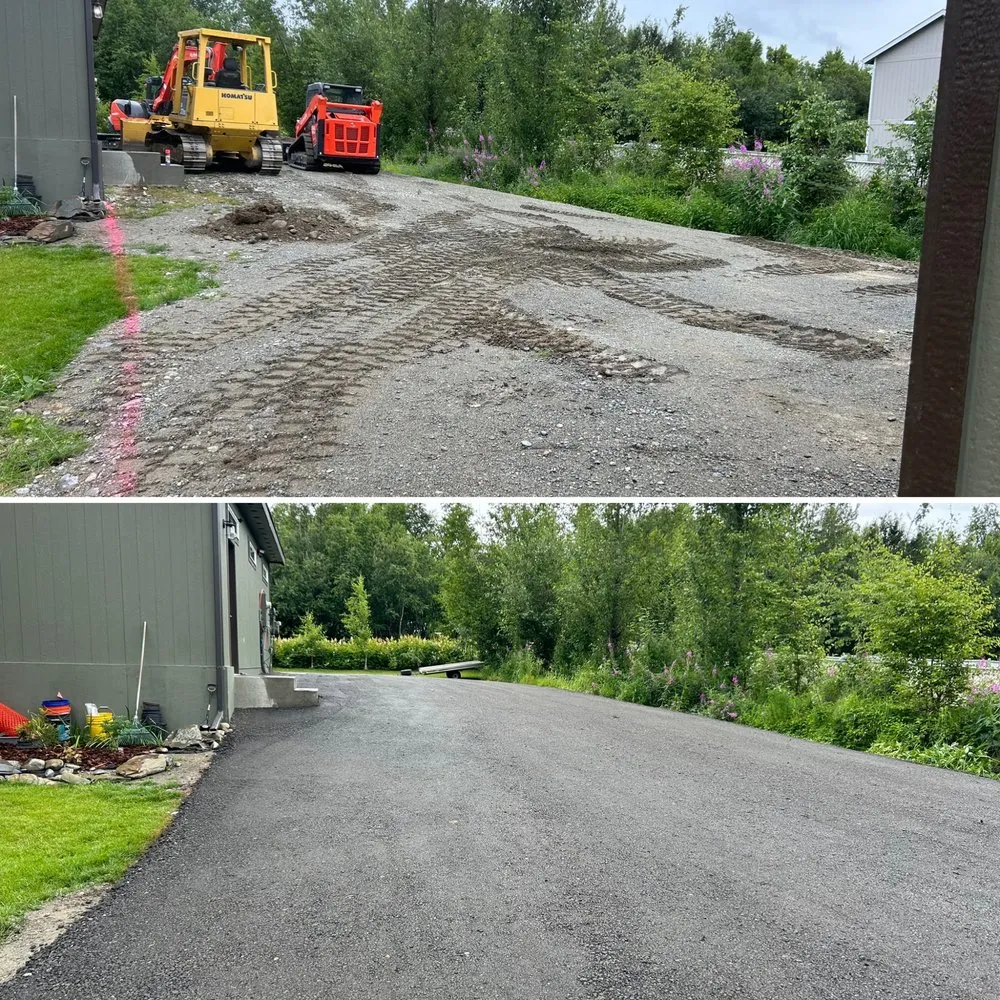 Custom residential landscaping for homes in Wasilla, AK by MadRock Dirt Design