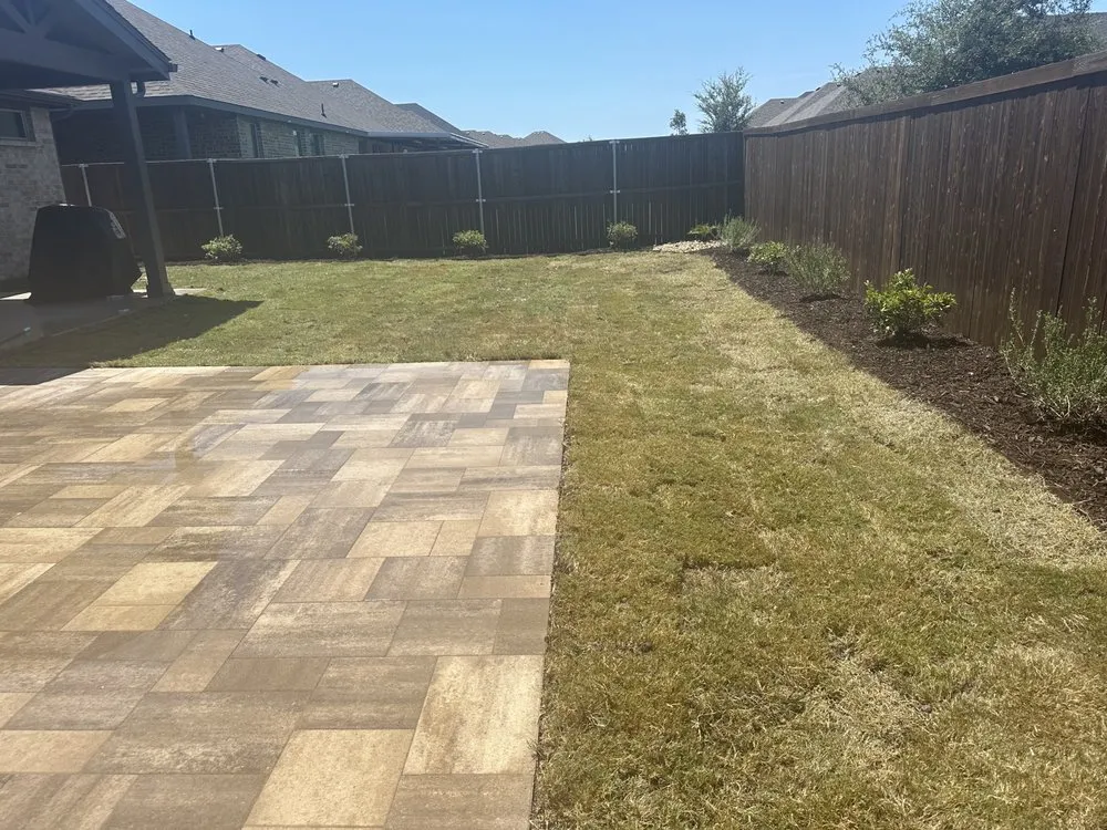 Expert outdoor landscaping with custom design in Denton, TX by Maersa Masonry Patios and Landscape