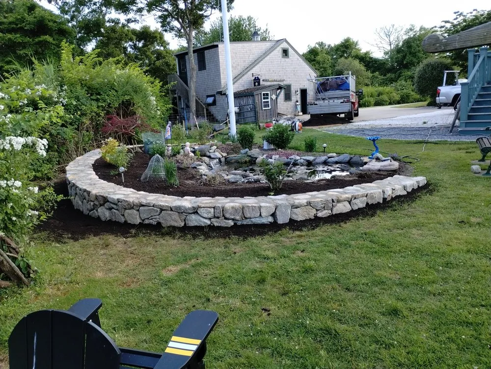Custom landscape installation in New Bedford, MA - Magatao Landscaping