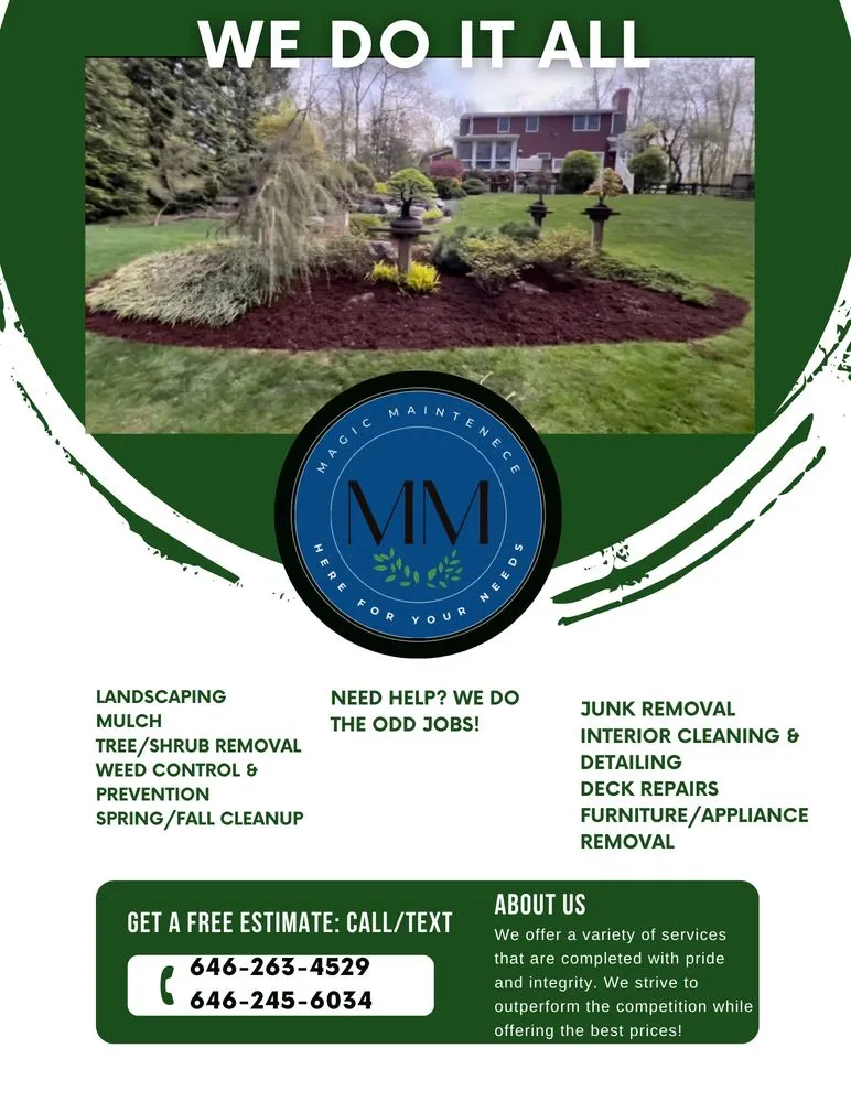 Local lawn mowing service in Portland, PA by Magic Maintenance