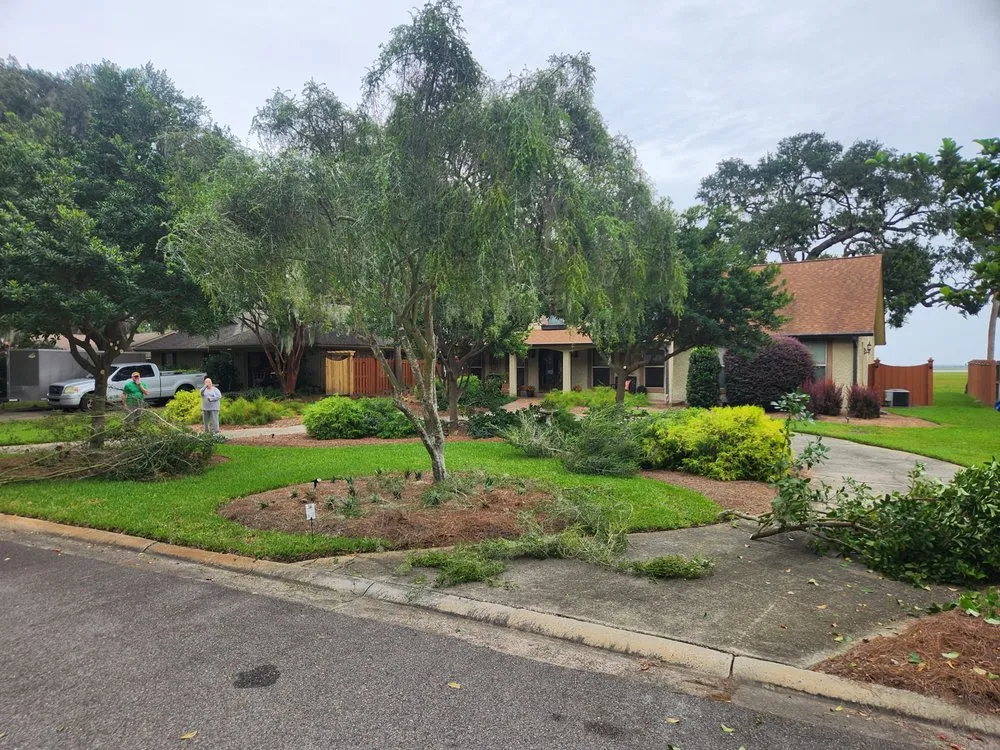 Top-rated landscape installation with custom design in Savannah, GA by Magic Mowers