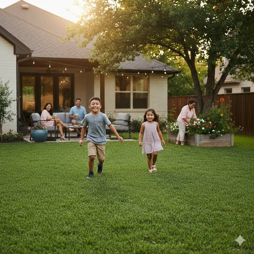 Professional yard maintenance in Austin, TX by Magic Pest and Lawn