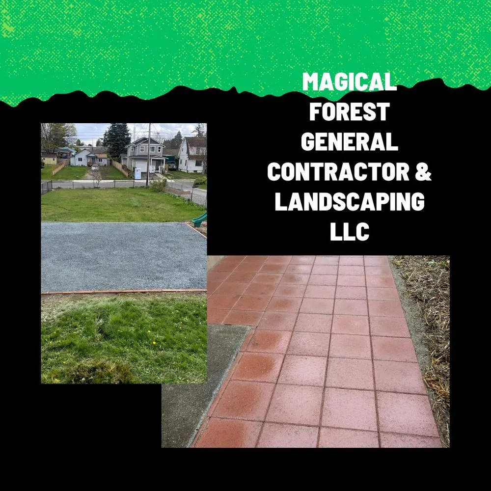 Custom lawn mowing service with custom design across Belfair, WA - Magical Forest General Contractor & Landscaping