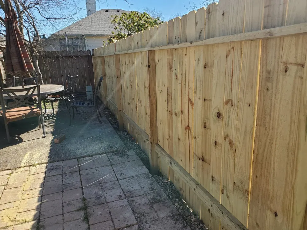 Custom landscape installation in Corpus Christi, TX by Magic's Lawns & Landscape