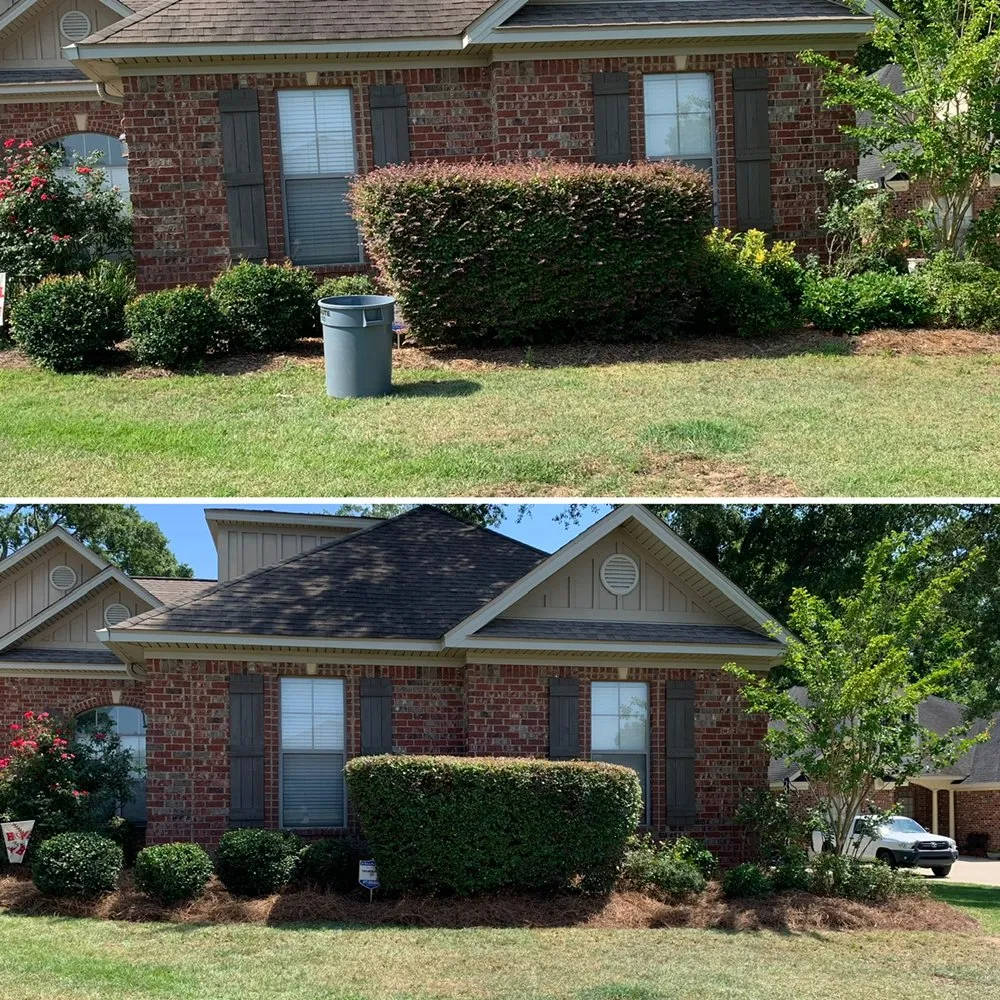 Affordable landscape installation in Spanish Fort, AL by Magnolia Bay Property Management