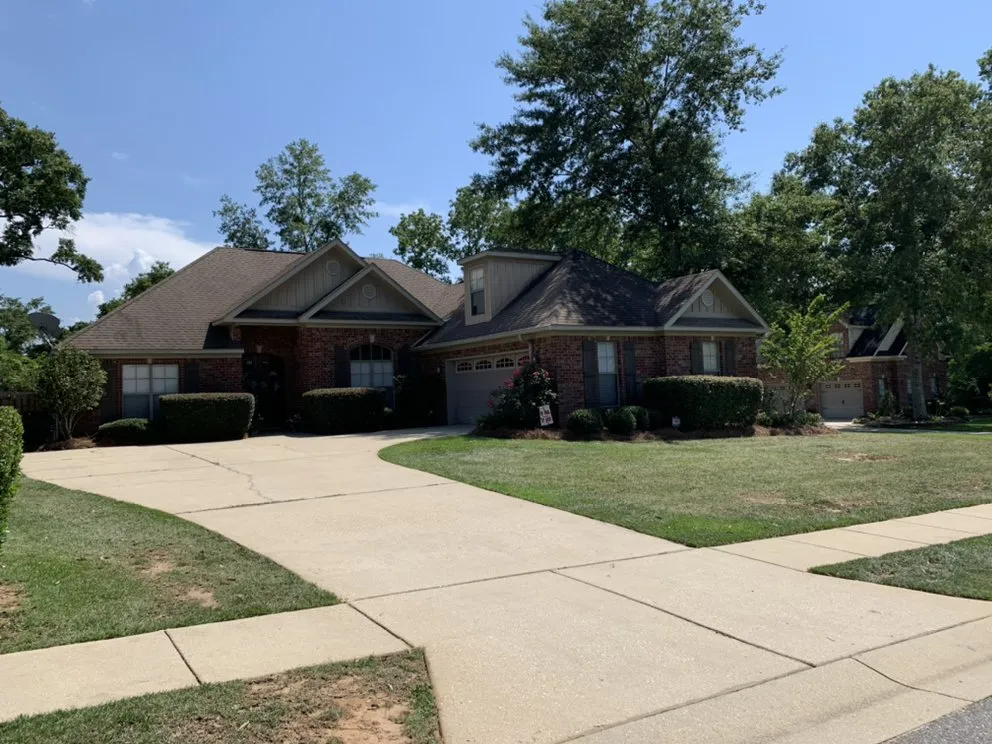 Custom landscape installation in Spanish Fort, AL by Magnolia Bay Property Management
