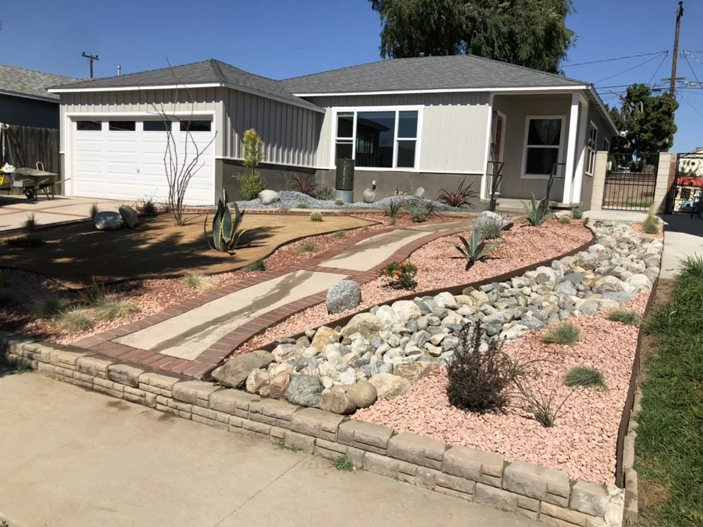 Expert lawn mowing service for beautiful yards in Downey, CA by Magnolia Landscape & Design