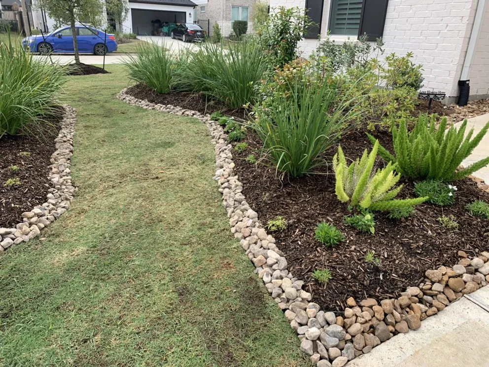 Local garden landscaping for residential properties in Magnolia, TX by Magnolia Lawn & Landscaping