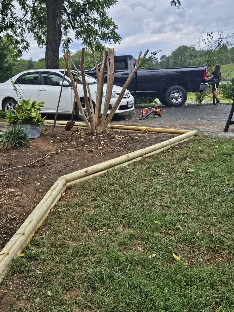 Professional landscape installation in Orange, VA by Mahogany Landscaping and Home Improvement