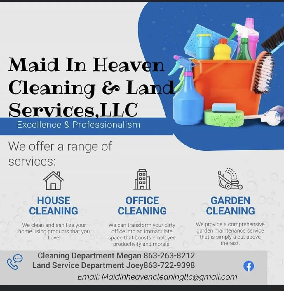 Trusted lawn mowing service experts serving Arcadia, FL - Maid in Heaven Cleaning & Land Services
