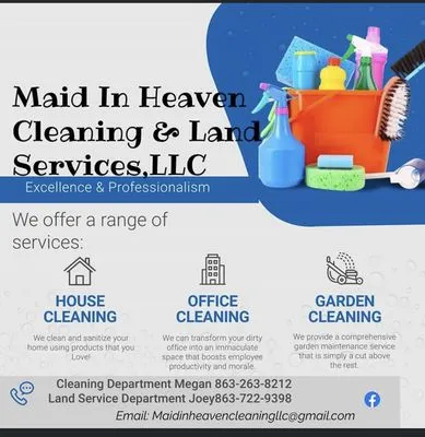 Maid in Heaven Cleaning & Land Services Logo