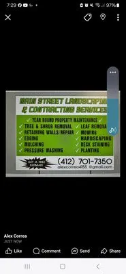 Main St Landscaping Logo
