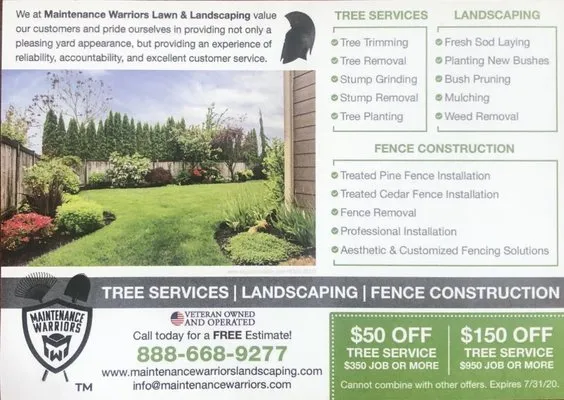 Maintenance Warriors Landscaping Logo