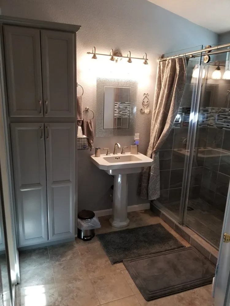 Custom outdoor landscaping in Lancaster, CA by Majestic C&I