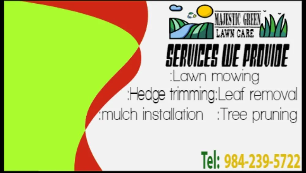 Local lawn mowing service in Fuquay-Varina, NC - Majestic Green Lawncare