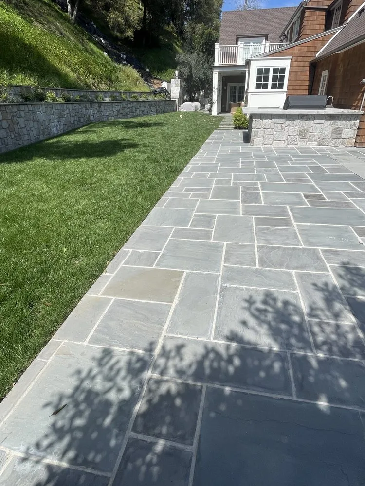 Custom landscape installation in Los Angeles, CA by Majestic Landscaping