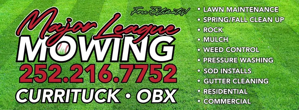 Affordable outdoor landscaping in Grandy, NC by Major League Mowing