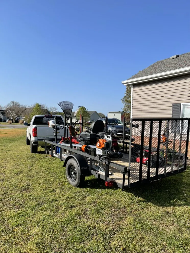 Professional outdoor landscaping in Grandy, NC by Major League Mowing